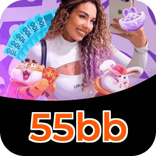Passo a passo visual mostrando processo de download e instalação do aplicativo 55bb